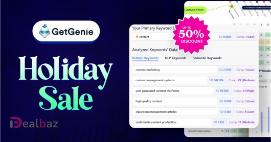 Ultimate Black Friday and Cyber Monday 2025 Deals – Grab Appsbd’s Unbeatable Offers Now! 29 GetGenie - AI Content & SEO Assistant